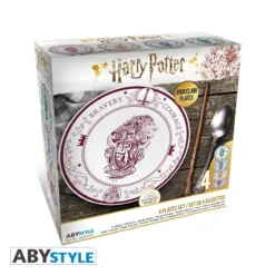 Set De 4 Assiettes Harry Potter - Les 4 Maisons De Poudlard 16 Set De 4 Assiettes Harry Potter - Les 4 Maisons De Poudlard -Les 4 Maisons Boutique 4 assiettes harry potter poudlard 06