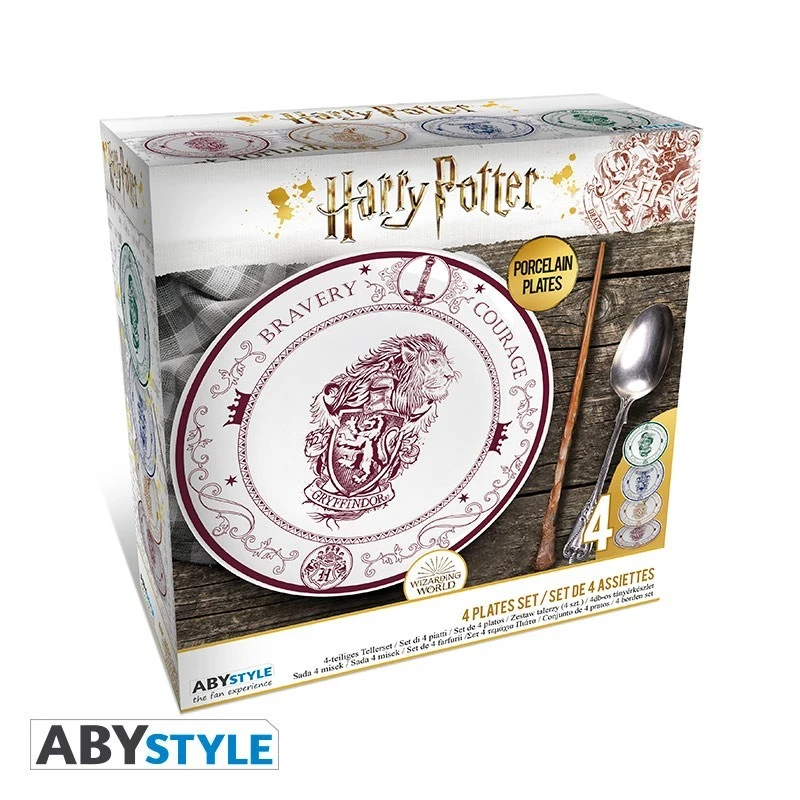 Set De 4 Assiettes Harry Potter - Les 4 Maisons De Poudlard 9 Set De 4 Assiettes Harry Potter - Les 4 Maisons De Poudlard – Image 7