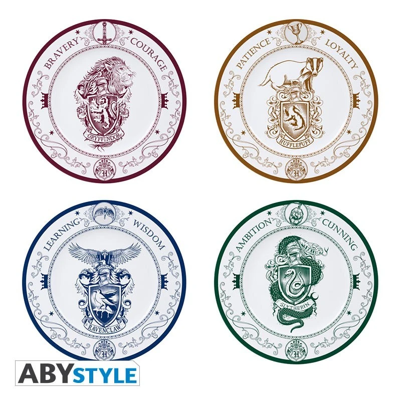 Set De 4 Assiettes Harry Potter - Les 4 Maisons De Poudlard 4 Set De 4 Assiettes Harry Potter - Les 4 Maisons De Poudlard – Image 2