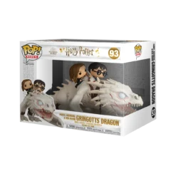 FUNKO POP Ride: Dragon Avec Harry, Ron, & Hermione -Les 4 Maisons Boutique 50815 harrypotter gringottsdragon popride glam 1 web
