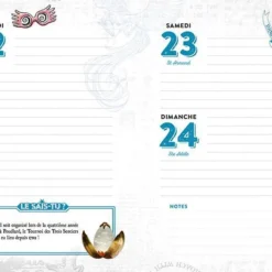 Agenda Harry Potter 2023-2024 -Les 4 Maisons Boutique agenda harry potter 2023 2024 07