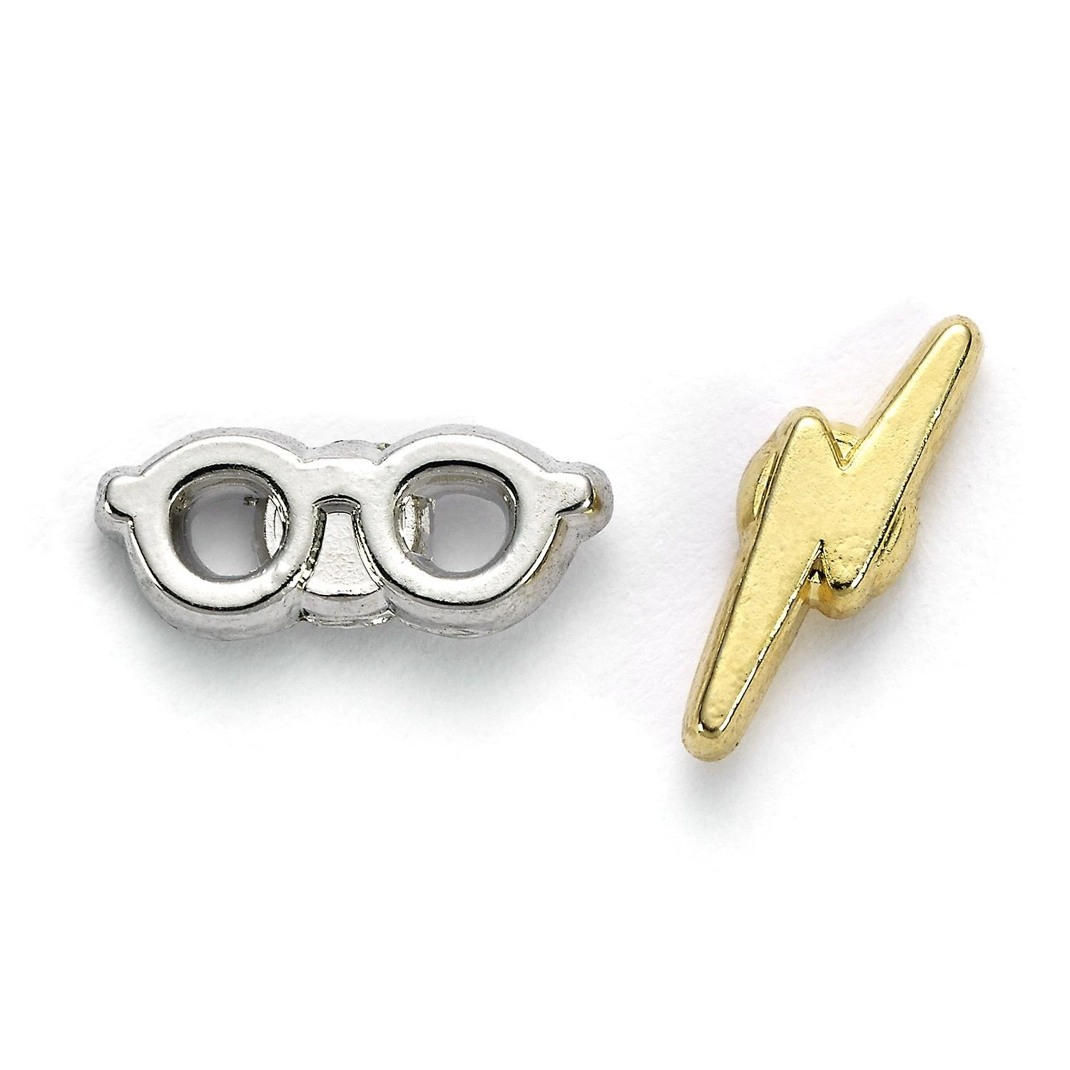 Boucles D'oreilles éclair Lunettes Harry Potter Plaquées Argent 3 Boucles D'oreilles éclair Lunettes Harry Potter Plaquées Argent