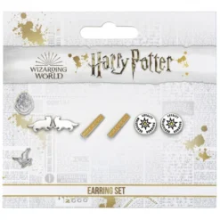 Set De 3 Boucles D'oreilles Poufsouffle - Harry Potter 10 Set De 3 Boucles D'oreilles Poufsouffle - Harry Potter -Les 4 Maisons Boutique boucles doreilles poufsouffle harry potter the carat shop1