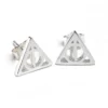 Clous D'oreilles Reliques De La Mort En Argent - Harry Potter