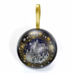 Boule De Noël Poudlard Yule Ball Et Boucles D'oreilles éclairs - Harry Potter -Les 4 Maisons Boutique boule noel boucle oreille eclair bijou harry potter1
