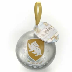 Boule De Noël Et Collier Poufsouffle - Harry Potter -Les 4 Maisons Boutique boule noel collier poufsouffle bijou harry potter2 1