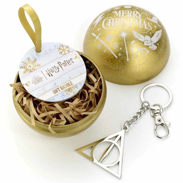 Boule De Noël Vif D'Or Et Porte-clés Reliques De La Mort - Harry Potter 3 Boule De Noël Vif D'Or Et Porte-clés Reliques De La Mort - Harry Potter