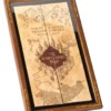 Coffret Vitrine Carte Du Maraudeur - Noble Collection - Harry Potter -Les 4 Maisons Boutique cadre vitrine carte du maraudeur harry potter noble collection