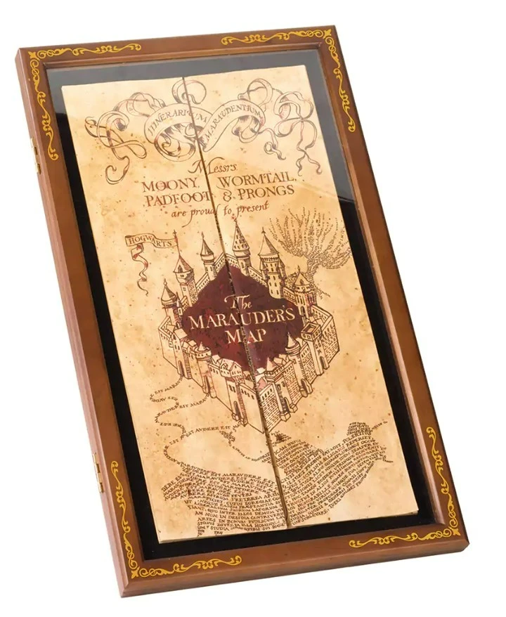 Coffret Vitrine Carte Du Maraudeur - Noble Collection - Harry Potter 3 Coffret Vitrine Carte Du Maraudeur - Noble Collection - Harry Potter