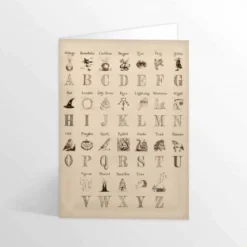 Carte De Voeux - L'Alphabet De Harry