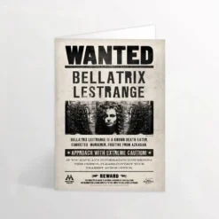 Carte De Voeux Lenticulaire - Bellatrix Lestrange Wanted