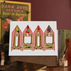 Carte De Voeux - Bertie Crochue -Les 4 Maisons Boutique carte de voeux bertie botts crochue