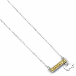 Collier Poufsouffle Barre & Charm - Harry Potter -Les 4 Maisons Boutique collier barre et charm poufsouffle harry potter3