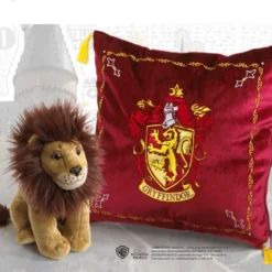 Coussin Gryffondor Et Peluche Lion - Noble Collection Harry Potter