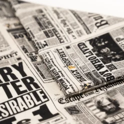 Housse De Coussin 100% Coton Gazette Du Sorcier - MinaLima -Les 4 Maisons Boutique cushion cover daily prophet minalima harry potter scaled