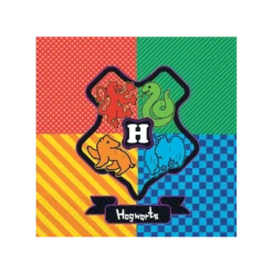 Pack 16 Serviettes En Papier Harry Potter -Les 4 Maisons Boutique deco de table harry potter