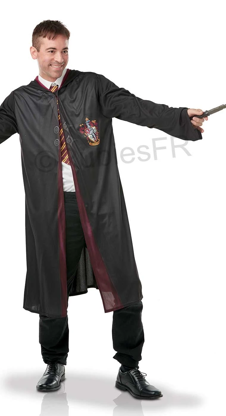 Déguisement Adulte Harry Potter + Baguette + Cravate 3 Déguisement Adulte Harry Potter + Baguette + Cravate