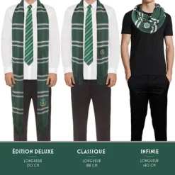 Cinereplicas Echarpe Serpentard Deluxe - Harry Potter -Les 4 Maisons Boutique echarpe serpentard deluxe harry potter4