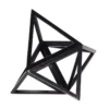 Elevated Tetrahedron Black -Les 4 Maisons Boutique elevated tet black