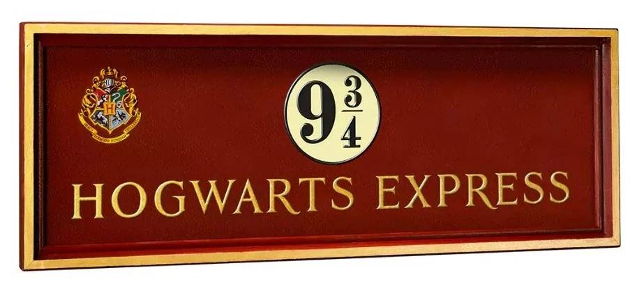 Plaque Poudlard Express 9 3/4 - Noble Collection - Harry Potter 3 Plaque Poudlard Express 9 3/4 - Noble Collection - Harry Potter