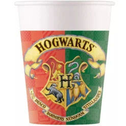 Pack 8 Gobelets En Carton Harry Potter 200ml