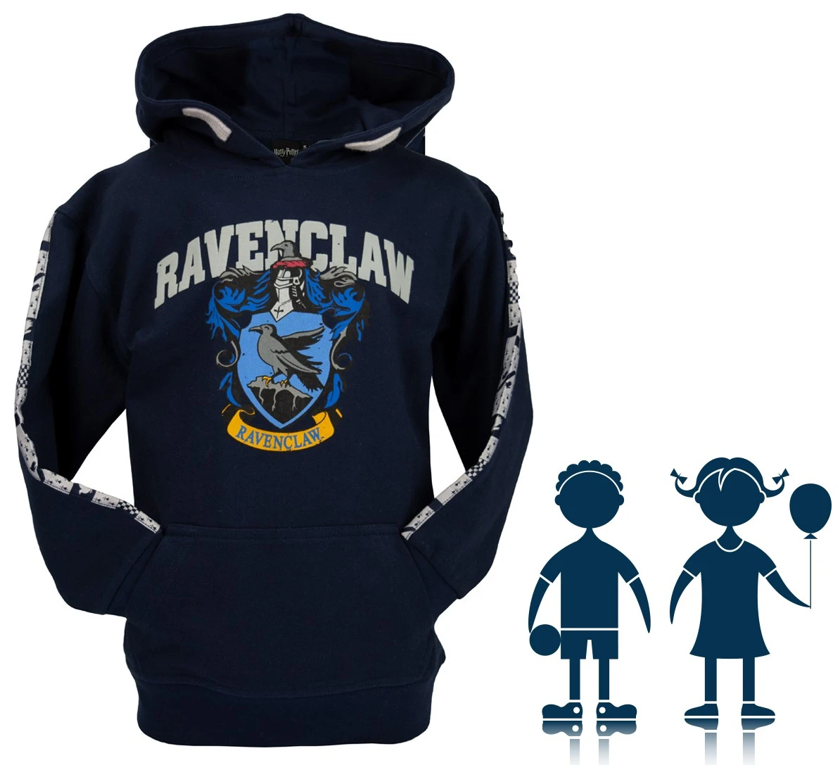 Sweat ENFANT à Capuche Ravenclaw (Serdaigle) 3 Sweat ENFANT à Capuche Ravenclaw (Serdaigle)