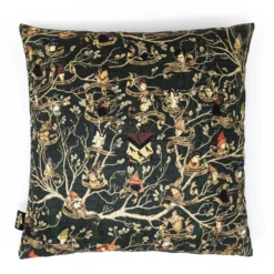 Housse De Coussin 100% Coton Tapisserie Des Black - MinaLima -Les 4 Maisons Boutique housse de coussin tapisserie black minalima harry potter scaled