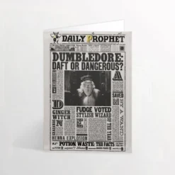 Carte De Vœux Lenticulaire - Dumbledore: Ridicule Ou Dangereux?