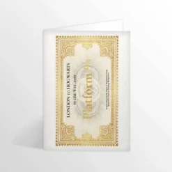 Carte De Voeux - Ticket Du Poudlard Express