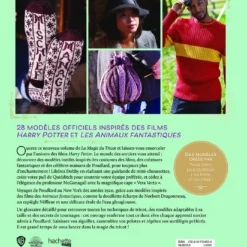 Harry Potter - La Magie Du Tricot 2 - Nouveaux Modèles -Les 4 Maisons Boutique livre tricot harry potter