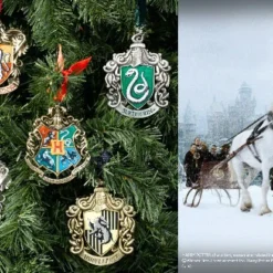 Ornements De Noël Poudlard - Noble Collection - Harry Potter