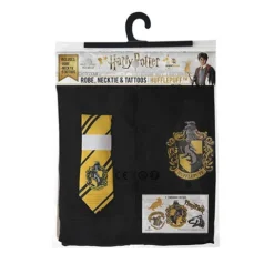 Cinereplicas Pack Déguisement Robe De Sorcier Pouffsouffle -Les 4 Maisons Boutique pack robe cravate tatoo pouffsouffle harry potter