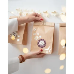 Set De Personnalisation Calendrier De L'avent Harry Potter -Les 4 Maisons Boutique papier kraft calendrier de lavent harry potter