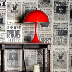 Papier Peint Minalima La Gazette Du Sorcier -Les 4 Maisons Boutique papier peint mina lima gazette du sorcier 04