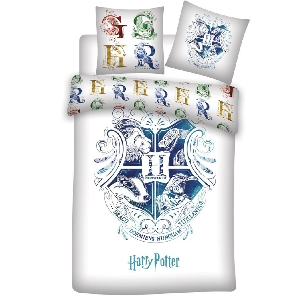 Parure De Lit Harry Potter Poudlard COTON - 1 Ou 2 Personnes 3 Parure De Lit Harry Potter Poudlard COTON - 1 Ou 2 Personnes