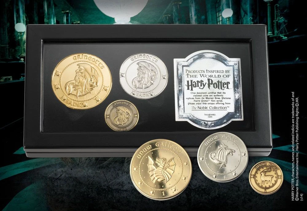 Pièces Gringotts - Noble Collection Harry Potter 4 Pièces Gringotts - Noble Collection Harry Potter – Image 2
