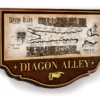 Plaque Murale Diagon Alley - Noble Collection - Harry Potter 1 Plaque Murale Diagon Alley - Noble Collection - Harry Potter -Les 4 Maisons Boutique plaque murale enseigne chemin de traverse diagon alley harry potter noble collection
