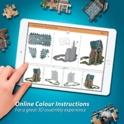 Puzzle 3D Tour De L'Horloge De Poudlard -Les 4 Maisons Boutique puzzle 3d assemblage harry potteer tour horloge