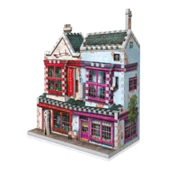 Puzzle 3D Boutique De Quidditch Et Slug & Jiggers -Les 4 Maisons Boutique puzzle 3d quidditch slug jiggers harry potter scaled