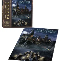 USAopoly Puzzle Poudlard Et Barques De Nuit 550 Pièces -Les 4 Maisons Boutique puzzle 550 pcs harry potter poudlard barques nuit 02