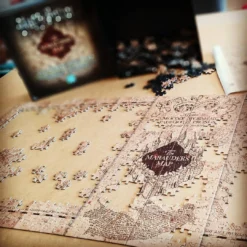 Puzzle Carte Du Maraudeur - Noble Collection - Harry Potter -Les 4 Maisons Boutique puzzle carte du maraudeur
