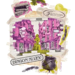 FANATTIK Set De 10 Lithographies Harry Potter De Qualité Supérieure -Les 4 Maisons Boutique set 10 lithographies harry potter 03