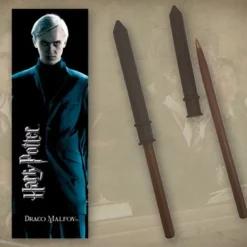 Noble Collection Stylo-baguette & Marque-page Drago Malfoy