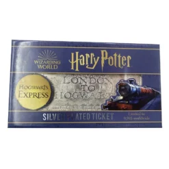 FANATTIK Billet De Train Poudlard Express Plaqué Argent - ÉDITION LIMITÉE -Les 4 Maisons Boutique ticket london to hogwarts edition limitee 03