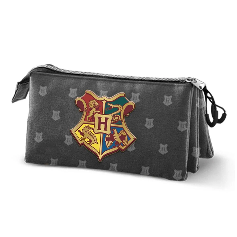Trousse Plumier Triple Poudlard MATIÈRE RECYCLÉE - Harry Potter 3 Trousse Plumier Triple Poudlard MATIÈRE RECYCLÉE - Harry Potter